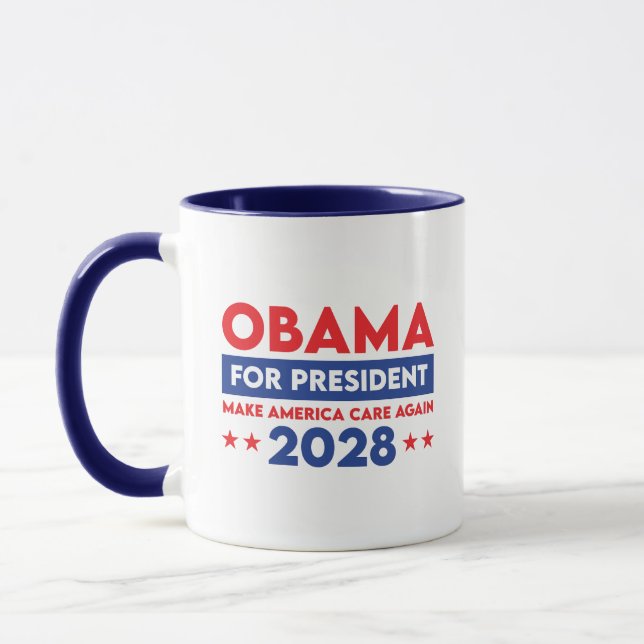 Caneca Obama Para O Presidente 2028 Torne A América Mais  (Esquerda)