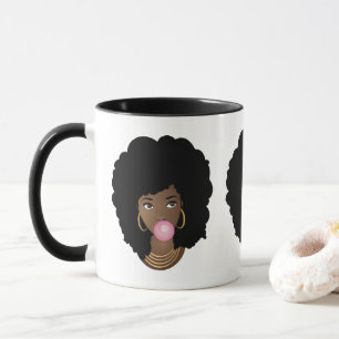 Caneca Objetivos pretos do pelotão do Afro  