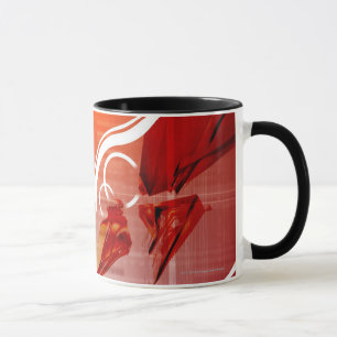 Caneca Objetos vermelhos com linhas brancas