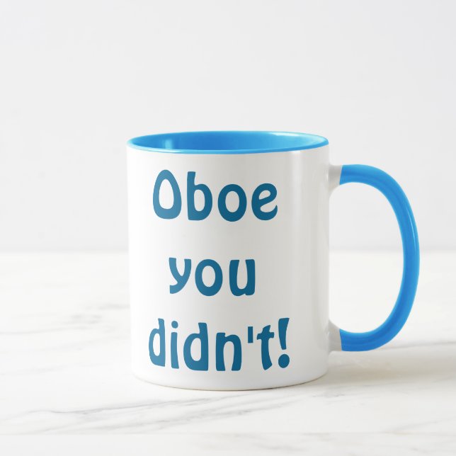 Caneca Oboe que você não agrediu (Direita)