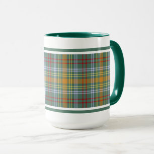 Caneca O'Brien Tartan Pattern Colorful Irish Xadrez