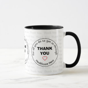 Caneca OBRIGADO AO SEU Herói de Saúde