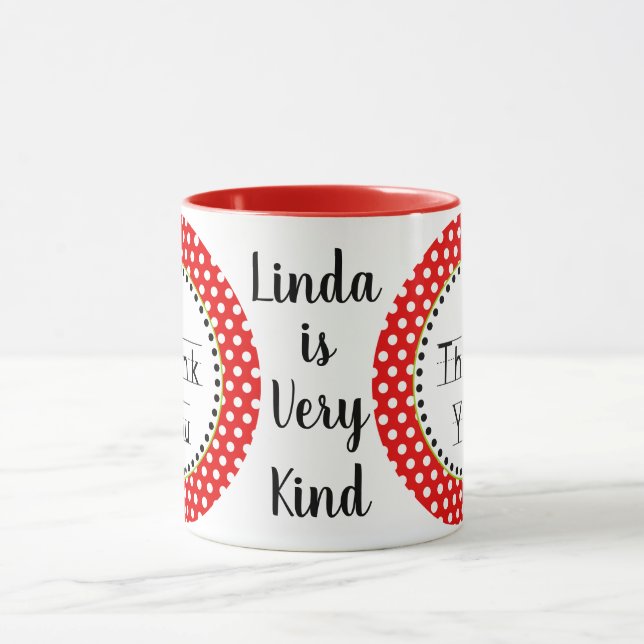 Caneca Obrigado Linda 11oz projetada por Zazz_It (Centro)