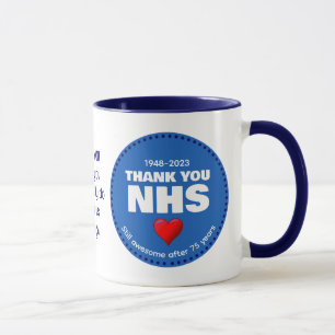 Caneca OBRIGADO NHS A 75 Anos