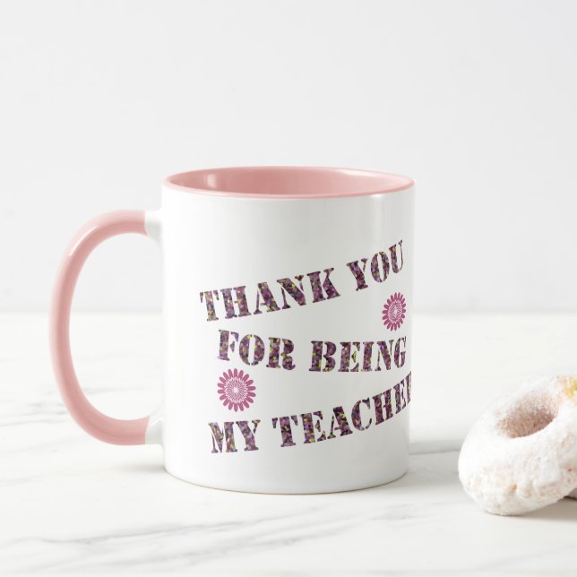 Caneca Obrigado Por Ser Minha Apreciação De Classe De Pro (Com Donut)
