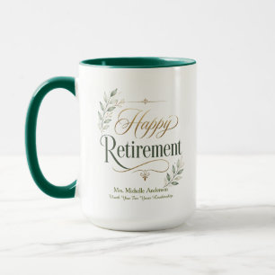 Caneca Obrigado Por Sua Liderança Nome Personalizado