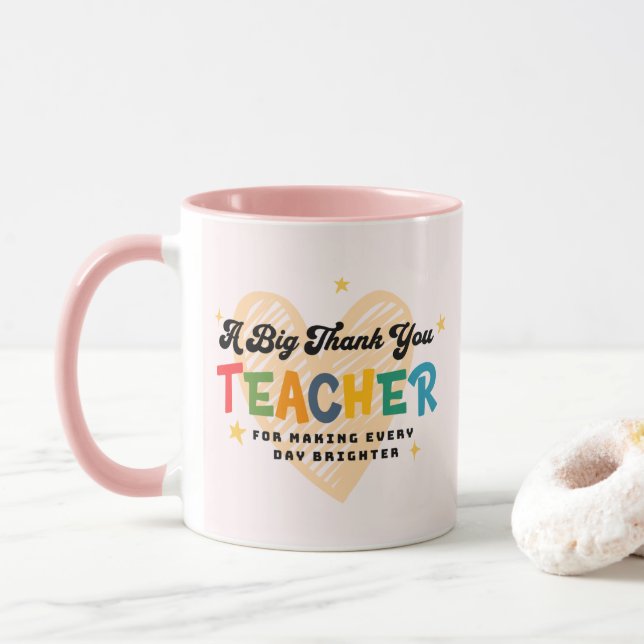 Caneca Obrigado, professor. (Com Donut)