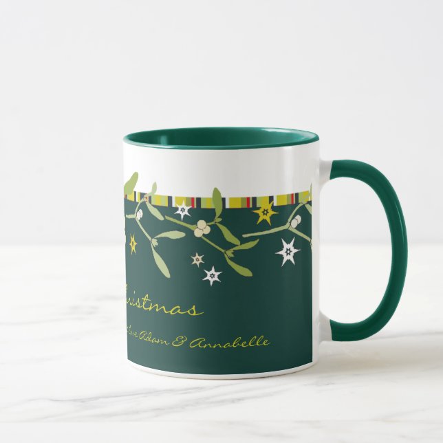 Caneca Obrigado que verde do visco do Natal você agride (Direita)