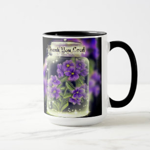 Caneca Obrigado Senhor Púrpura Pansias Mug