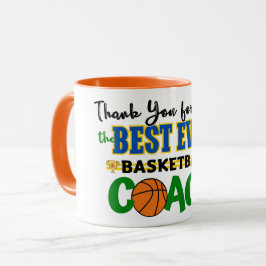 Caneca Obrigado Treinador De Basquete