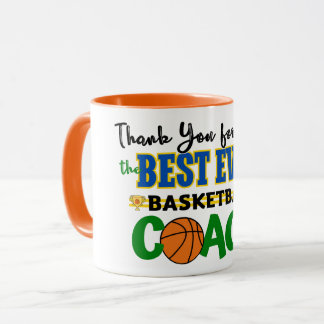 Caneca Obrigado Treinador De Basquete