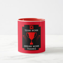 Caneca Obrigados da equipe corporativa
