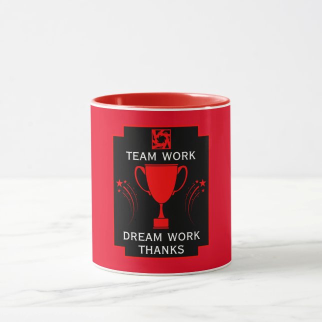 Caneca Obrigados da equipe corporativa (Centro)