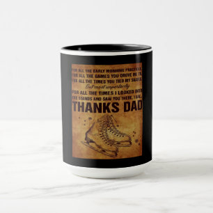 Caneca Obrigados pais skates de gelo