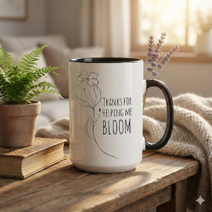 Caneca Obrigados Para Me Ajudar A Bloom Mug