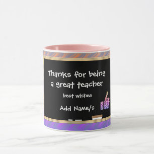 Caneca Obrigados personalizados ao professor