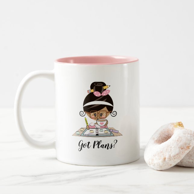 Caneca obtida da menina do planejador dos planos (Com Donut)