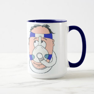 Caneca obtida do usuário do sono CPAP
