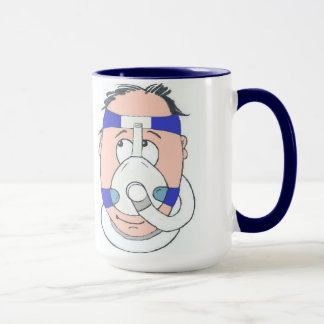 Caneca obtida do usuário do sono CPAP