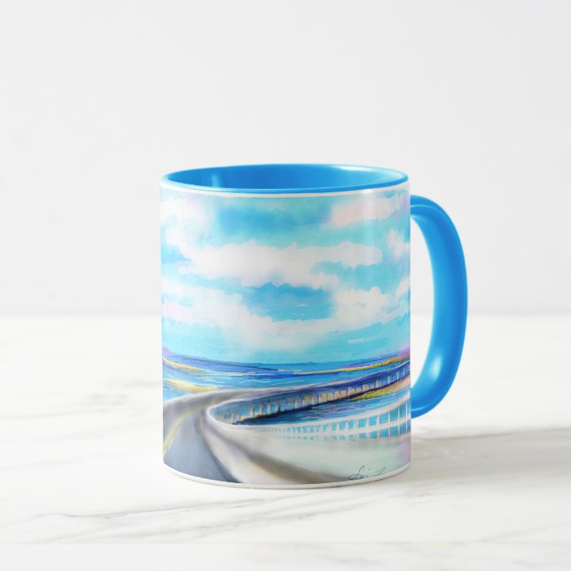 Caneca OBX Hwy 12 (Frente Esquerda)