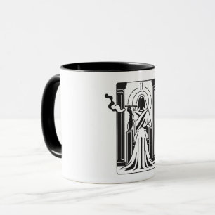 Caneca Occulto de Fumagem de Erva de Sacerdote Elevado