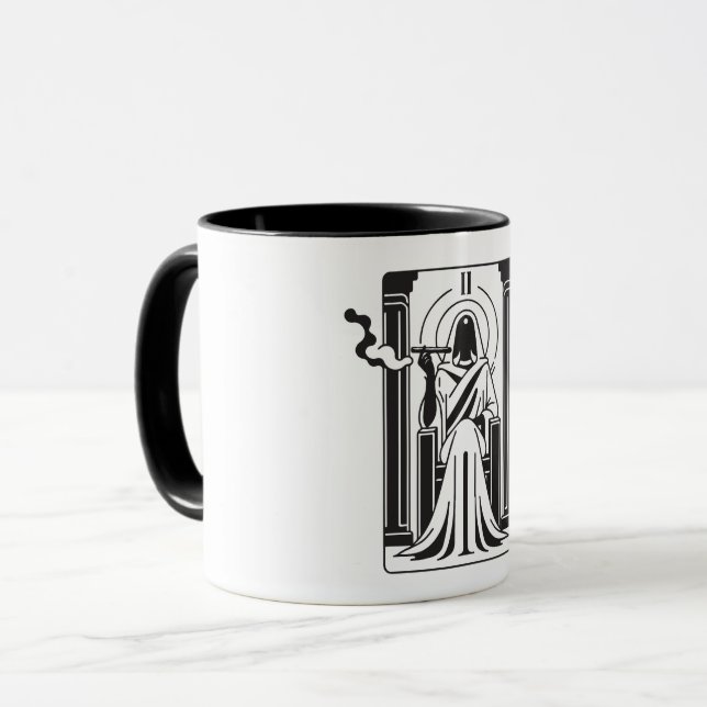 Caneca Occulto de Fumagem de Erva de Sacerdote Elevado