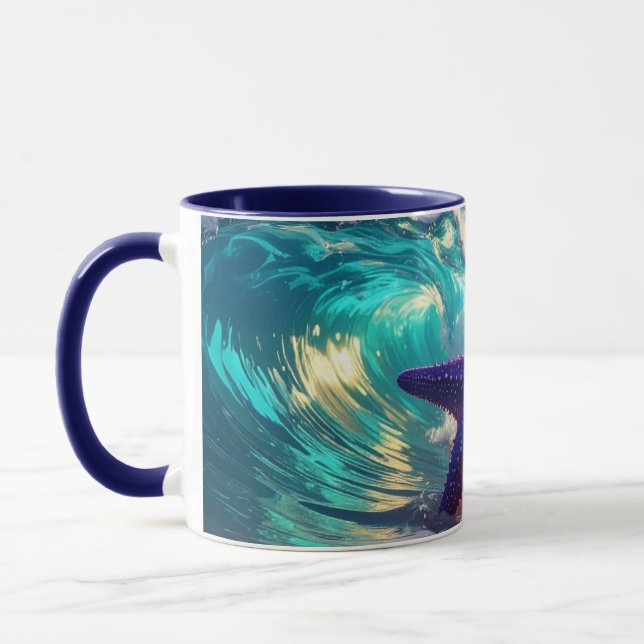 Caneca Ocean Beach With Violet Starfish (Esquerda)