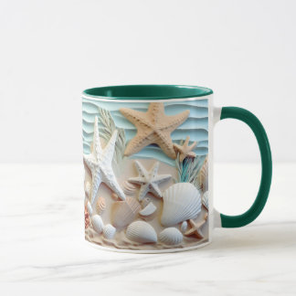 Caneca Ocean Breeze Seashell Mug