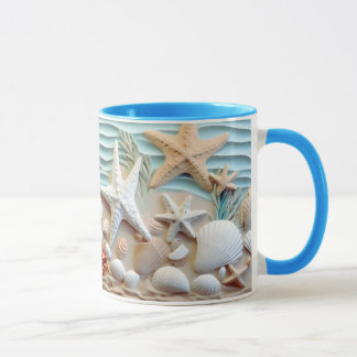 Caneca Ocean Breeze Seashell Mug