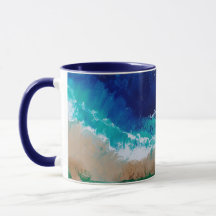 Ocean Themed Coffee Mug Art de JP Denyer Artista