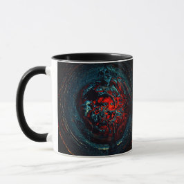 Caneca Oceano Inferno - Brilho Vermelho