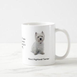 Caneca ocidental de Terrier das montanhas com