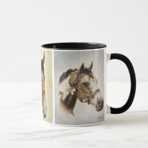 Caneca ocidental do cavalo do trio