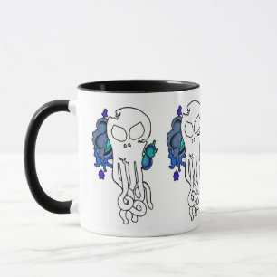 Caneca Octo Azul crânio