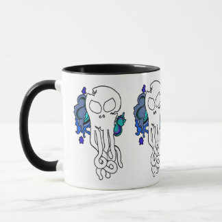 Caneca Octo Azul crânio