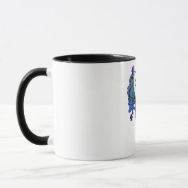 Caneca Octo crânio azul