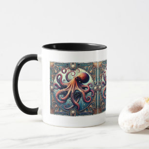 Caneca Octopus Art Deco