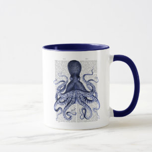 Caneca Octopus azul