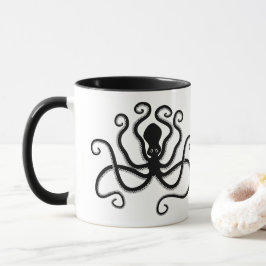 Caneca Octopus de Minopotência com texto engraçado