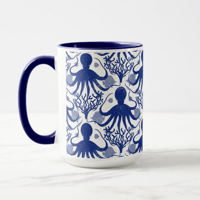 Caneca Octopus (fundo leve) (Esquerda)
