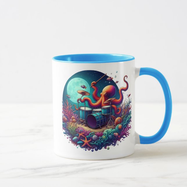 Caneca Octopus Melódico: Ataque nas Profundidades (Direita)