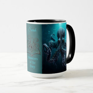 Caneca Octopus Tentacle Paranormal Monster Nome do Romanc
