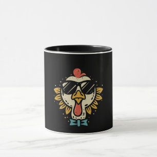 Caneca óculos de sol Cara de Peru óculos engraçados de Pe