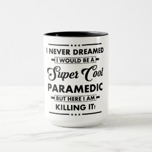 Caneca Ocupação/Profissão Engraçada Paramédico Super Lega