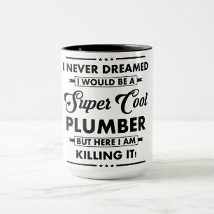 Caneca Ocupação/Profissão Engraçada Super Encanador Legal