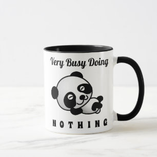 Caneca Ocupado Fazendo Nada De Bom Humor Panda