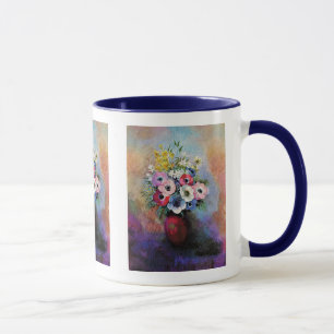 Caneca Odilon Redon Anêmonas - Simbolismo de Arte Fina