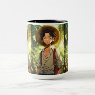Caneca "Odisseia do macaco D. Ruffy: Tributo da Fusão de