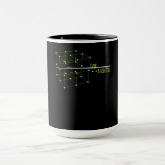 Caneca Oferta de Design de Cubo de Arquitetura Futura da 