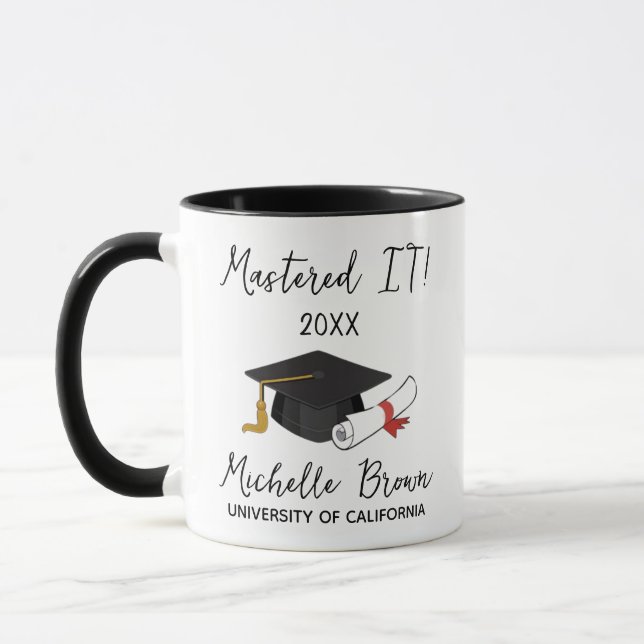 Caneca Oferta de MBA de presente para formando de Mestrad (Esquerda)